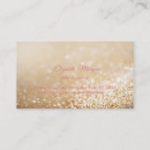 Elegante glinsterende Bokeh Cupcakes  Loyalty Card (Achterkant)
