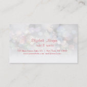 Elegante glinsterende Bokeh Cupcakes  Loyalty Card (Achterkant)