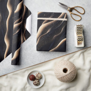 Elegante glinsterende fantasie zandduin texturen cadeaupapier