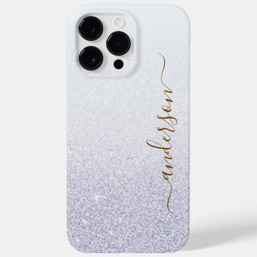Elegante glinsterende gegraveerde naam Case-Mate iPhone case (Achterkant)