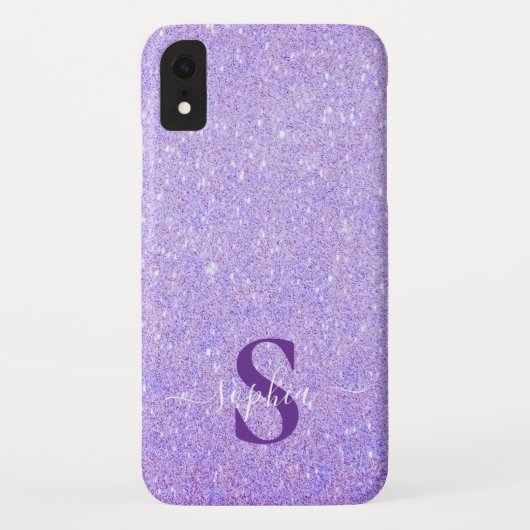 Elegante glinsterende gegraveerde naam Case-Mate iPhone case (Achterkant)