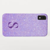 Elegante glinsterende gegraveerde naam Case-Mate iPhone case (Achterkant (horizontaal))
