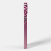 Elegante glinsterende monogram naam Case-Mate iPhone case (Achterkant / Rechts)
