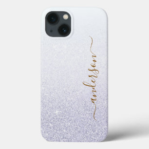 Elegante glinsterende monogram naam Case-Mate iPhone case