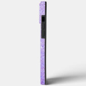 Elegante glinsterende naam met monogram Case-Mate iPhone case (Achterkant / Links)
