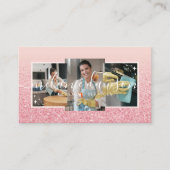 Elegante Glitter 3 Fotoreiniging & Maid Services Visitekaartje (Voorkant)