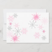 Elegante Glitter Baby Het is Koud Buiten Baby show Kaart (Achterkant)