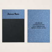 Elegante glitter blauwe lucht display kaart (Voorkant /achterkant)