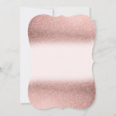 Elegante Glitter Bokeh Bruidsdouche Kaart (Achterkant)