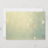 Elegante Glitter Bokeh, Ringen Huwelijk Opslaan da Save The Date (Achterkant)