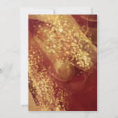 Elegante Glitter Bourgondische Islamitische Moslim Kaart (Achterkant)