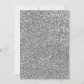 Elegante Glitter bruiloft aankondiging uitnodiging (Achterkant)