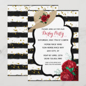 Elegante Glitter Derby Pet Racing Party Kaart (Voorkant / Achterkant)