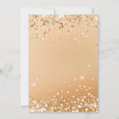 Elegante Glitter Diamond Einladung Kaart (Achterkant)