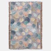 Elegante Glitter Dot & Brushstroke Abstract Deken (Voorkant Verticaal)