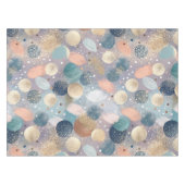 Elegante Glitter Dot & Brushstroke Abstract Tafelkleed (Voorkant (Horizontaal))