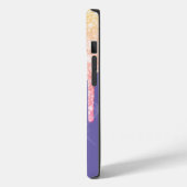 Elegante Glitter Druppels Kleurrijke Ananas Paars Case-Mate iPhone Case (Achterkant / Links)