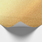 Elegante Glitter Faux Gold Look Modern Chique Glan Cadeaupapier (Hoek)