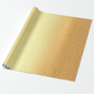 Elegante Glitter Faux Gold Look Modern Chique Glan Cadeaupapier