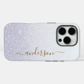 Elegante Glitter gemarkeerde naam Case-Mate iPhone Case (Achterkant (horizontaal))