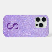 Elegante Glitter gemarkeerde naam iPhone Hoesje (Achterkant horizontaal)