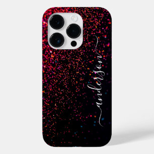 Elegante Glitter gemerkt naam Case-Mate iPhone 14 Pro Hoesje