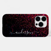Elegante Glitter gemerkt naam Case-Mate iPhone Case (Achterkant (horizontaal))