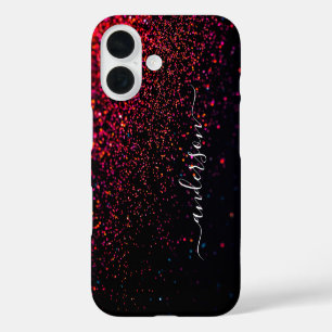 Elegante Glitter gemerkt naam iPhone 16 Hoesje