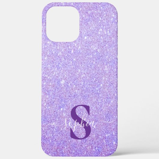 Elegante Glitter gemerkt naam Case-Mate iPhone Case (Achterkant)