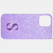 Elegante Glitter gemerkt naam Case-Mate iPhone Case (Achterkant (horizontaal))