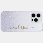 Elegante Glitter gemerkt naam Case-Mate iPhone Case (Achterkant (horizontaal))