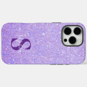 Elegante Glitter gemerkt naam Case-Mate iPhone Case (Achterkant (horizontaal))