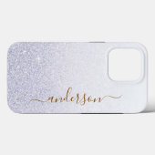 Elegante Glitter gemerkt naam Case-Mate iPhone Case (Achterkant (horizontaal))