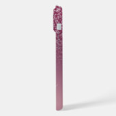 Elegante Glitter gemerkt naam iPhone Hoesje (Linkerkant)