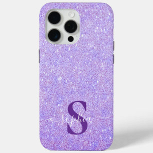 Elegante Glitter gemerkte Naam iPhone 15 Pro Max Hoesje