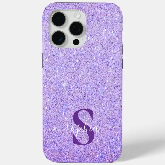 Elegante Glitter gemerkte Naam Case-Mate iPhone Case (Achterkant)