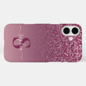 Elegante Glitter gemerkte Naam Case-Mate iPhone Case (Achterkant (horizontaal))