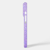 Elegante Glitter gemerkte Naam Case-Mate iPhone Case (Achterkant / Links)