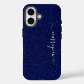 Elegante Glitter gemerkte Naam Case-Mate iPhone Case (Achterkant)