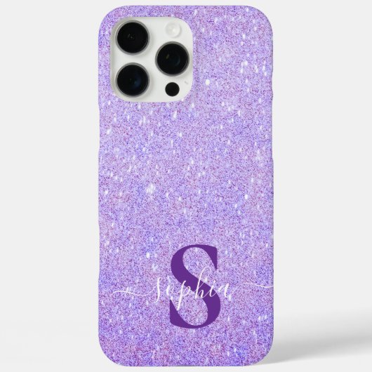 Elegante Glitter gemerkte Naam Case-Mate iPhone Case (Achterkant)
