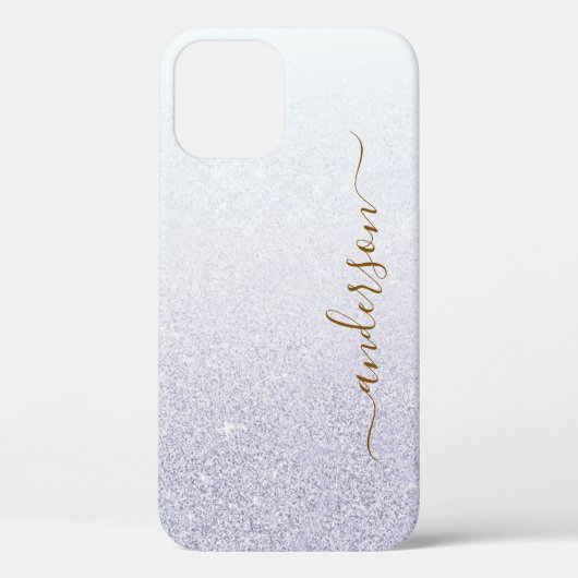 Elegante Glitter gemerkte Naam Case-Mate iPhone Case (Achterkant)