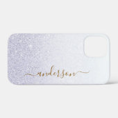 Elegante Glitter gemerkte Naam Case-Mate iPhone Case (Achterkant (horizontaal))