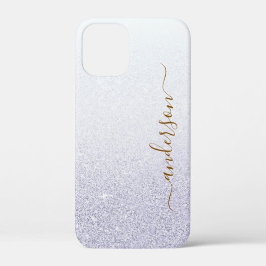 Elegante Glitter gemerkte Naam Case-Mate iPhone Case (Achterkant)