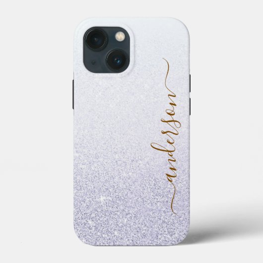 Elegante Glitter gemerkte Naam Case-Mate iPhone Case (Achterkant)