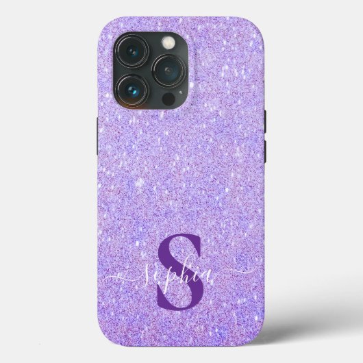 Elegante Glitter gemerkte Naam Case-Mate iPhone Case (Achterkant)