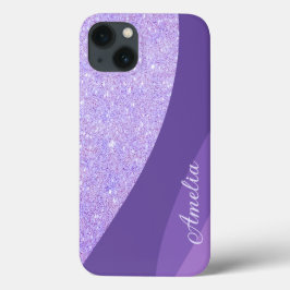 Elegante Glitter gemerkte Naam Case-Mate iPhone Case