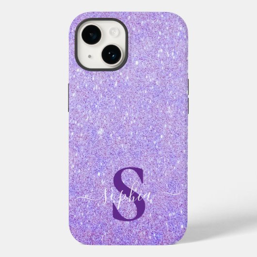 Elegante Glitter gemerkte Naam Case-Mate iPhone Case (Achterkant)