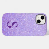 Elegante Glitter gemerkte Naam Case-Mate iPhone Case (Achterkant (horizontaal))