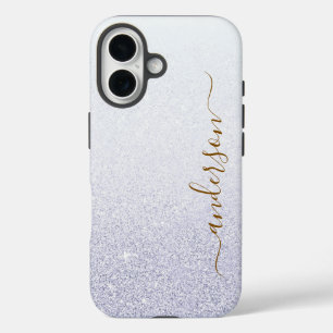 Elegante Glitter gemerkte Naam iPhone 16 Hoesje