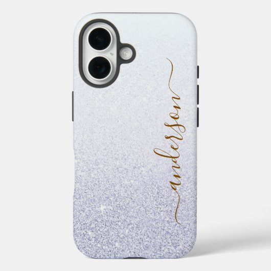 Elegante Glitter gemerkte Naam Case-Mate iPhone Case (Achterkant)